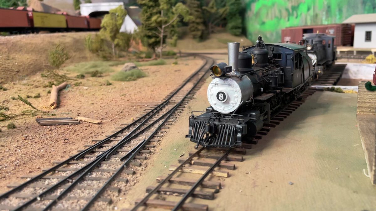 Engine #8 in the yard