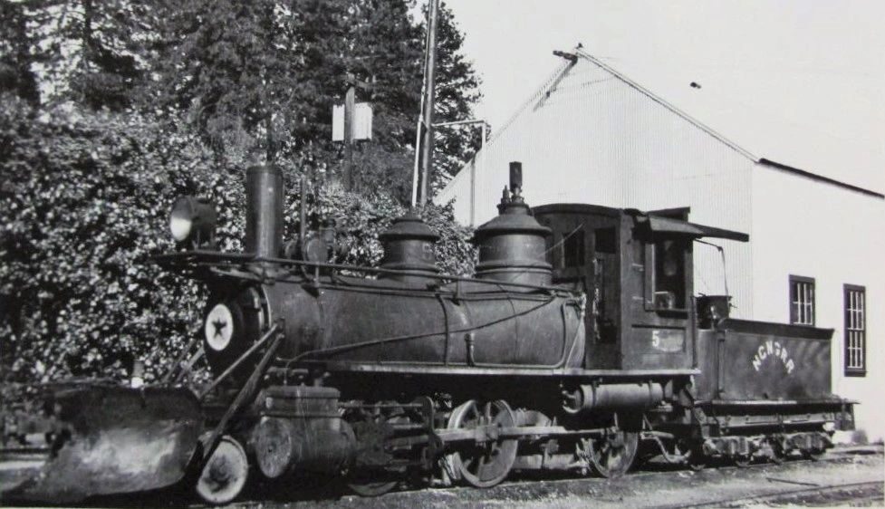 Historic N.C.N.G. locomotive photograph from the early 1900s